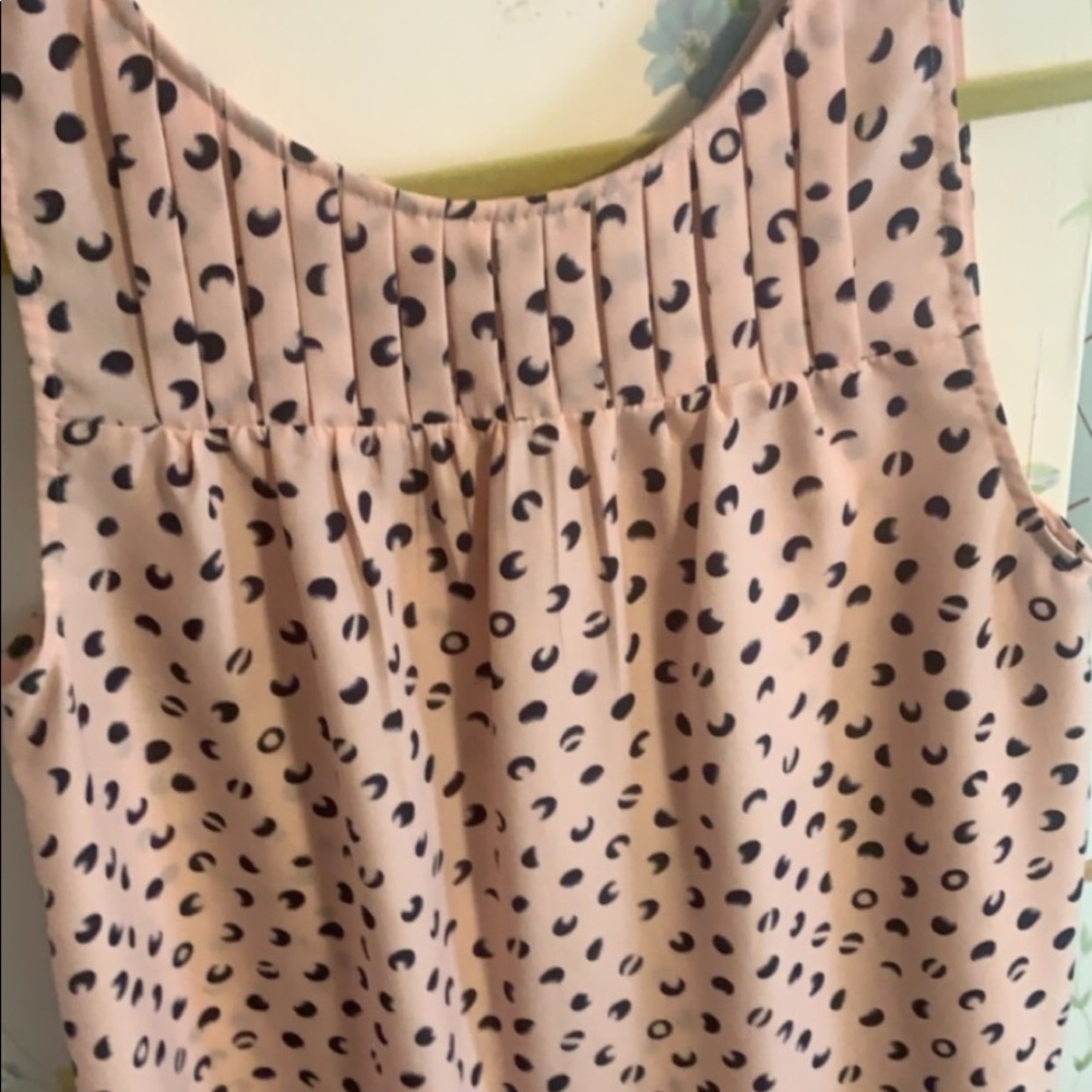 Polka dot tank blouse